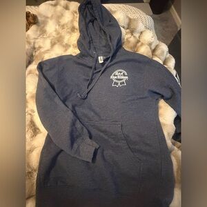 Blue Pabst Blue Ribbon Hoodie-Men’s Small